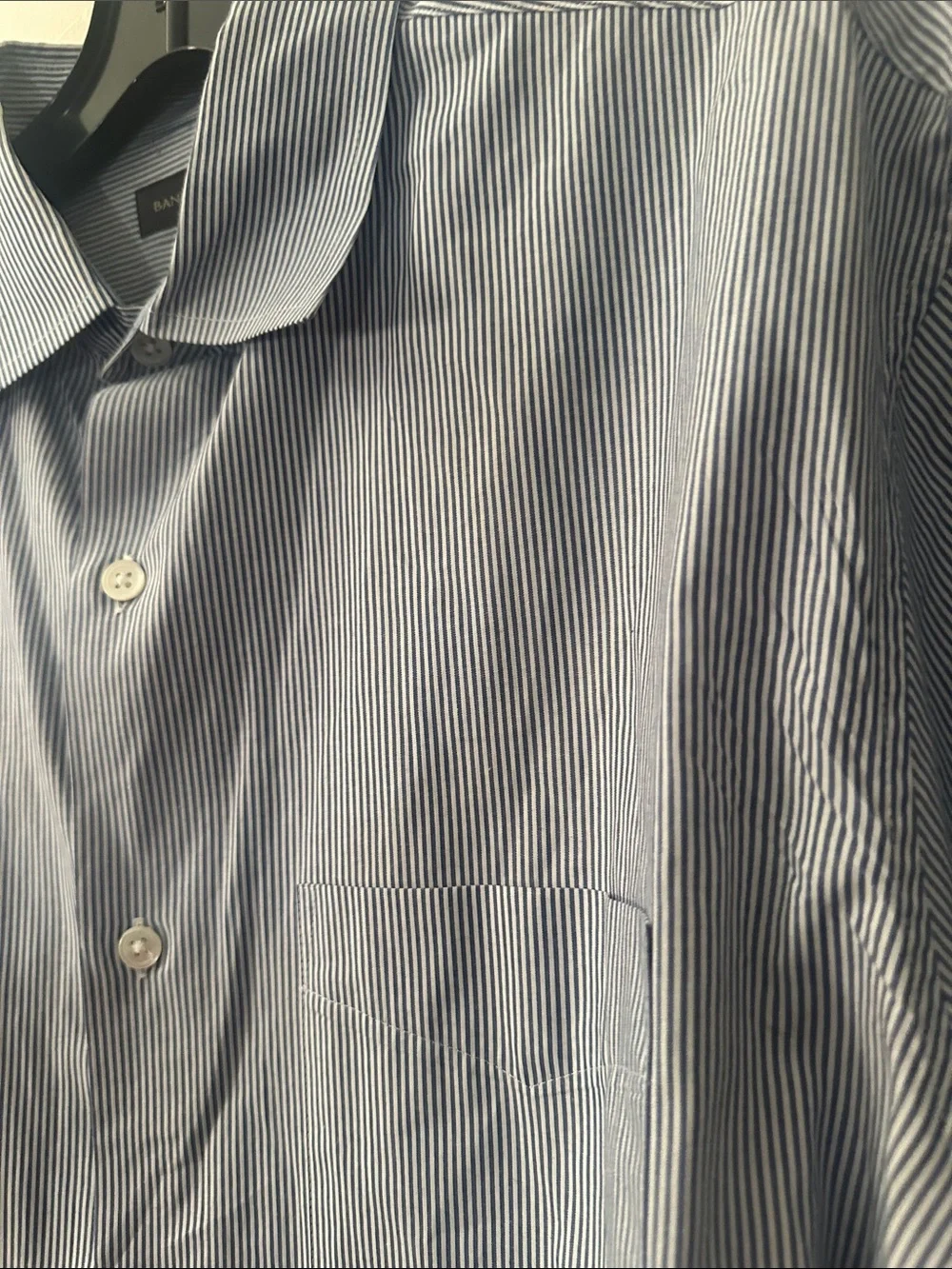 Banana Republic Light Blue Stripe Dress Shirt
